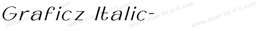 Graficz Italic字体转换